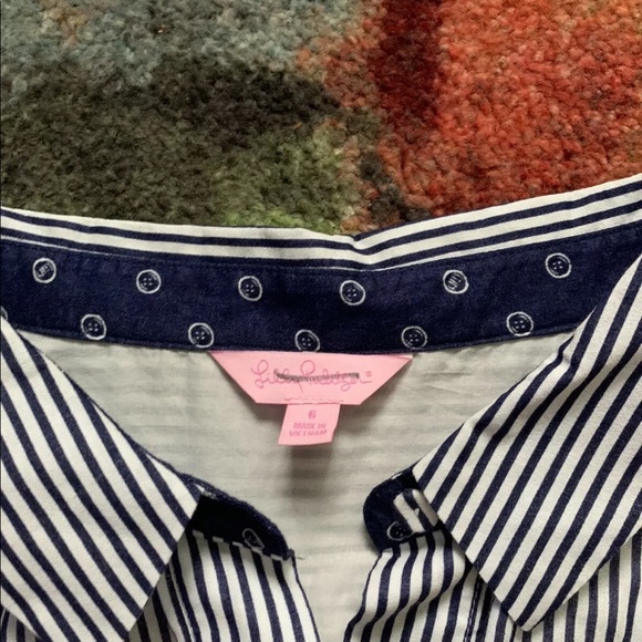 Lilly Pulitzer David Railroad Striped Belted Dress - Picture 3 of 9